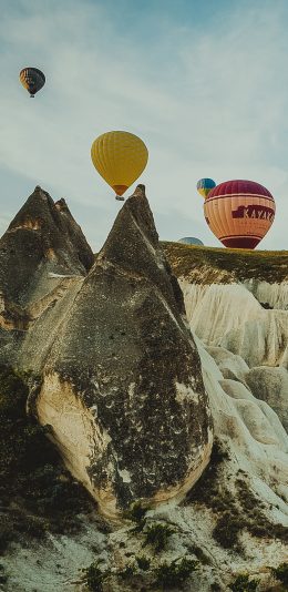 [2436x1125]异域 土耳其 热气球 景点 苹果手机壁纸图片