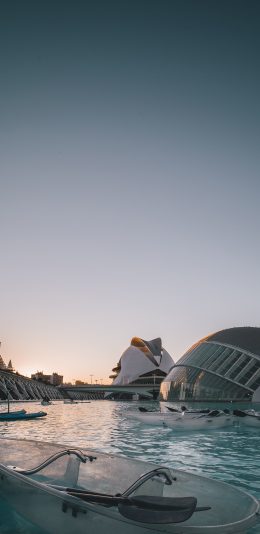 [2436x1125]异域 悉尼 建筑 湖泊 小船 苹果手机壁纸图片