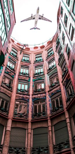 [2436x1125]异域风情 建筑 飞机 苹果手机壁纸图片