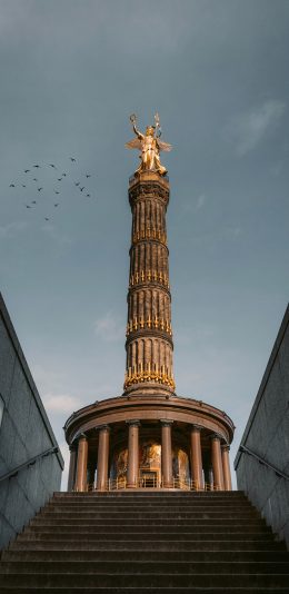 [2436x1125]德国 柏林 胜利女神像 景点 苹果手机壁纸图片