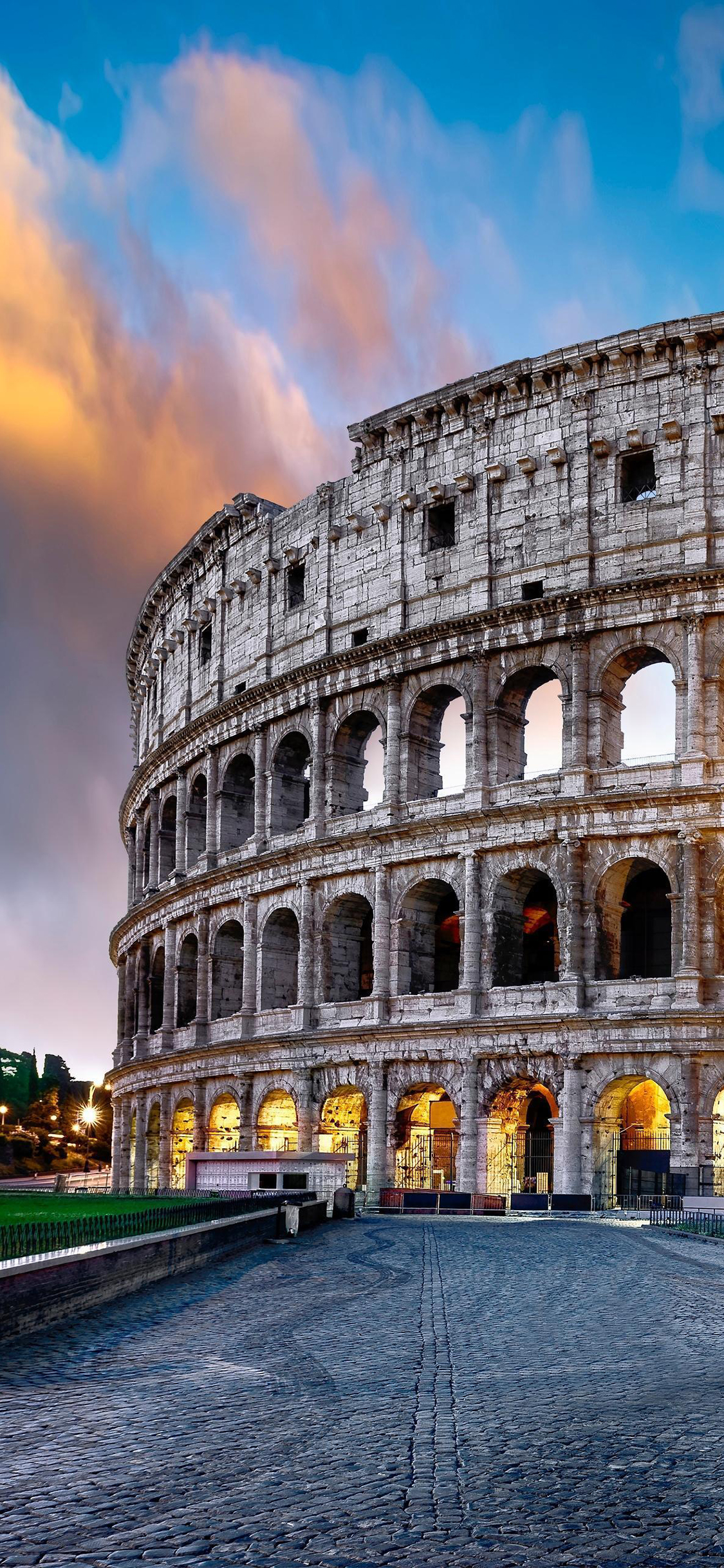 [2436×1125]意大利 罗马斗兽场 景点 遗迹 苹果手机壁纸图片