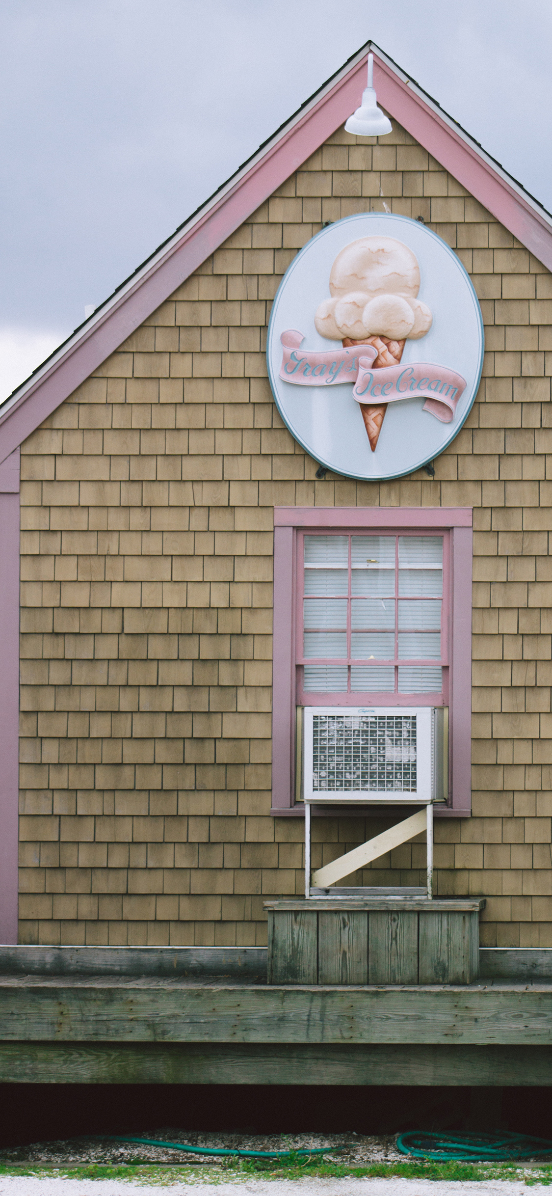 [2436×1125]房屋 建筑 冰淇淋 创意 苹果手机壁纸图片