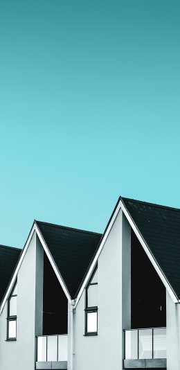 [2436x1125]房屋 建筑 天空 屋顶 苹果手机壁纸图片