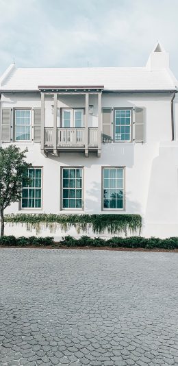 [2436x1125]房屋 建筑 楼房 道路 苹果手机壁纸图片
