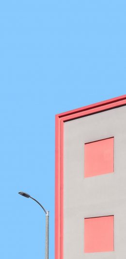 [2436x1125]房屋 建筑 现代 路灯 苹果手机壁纸图片