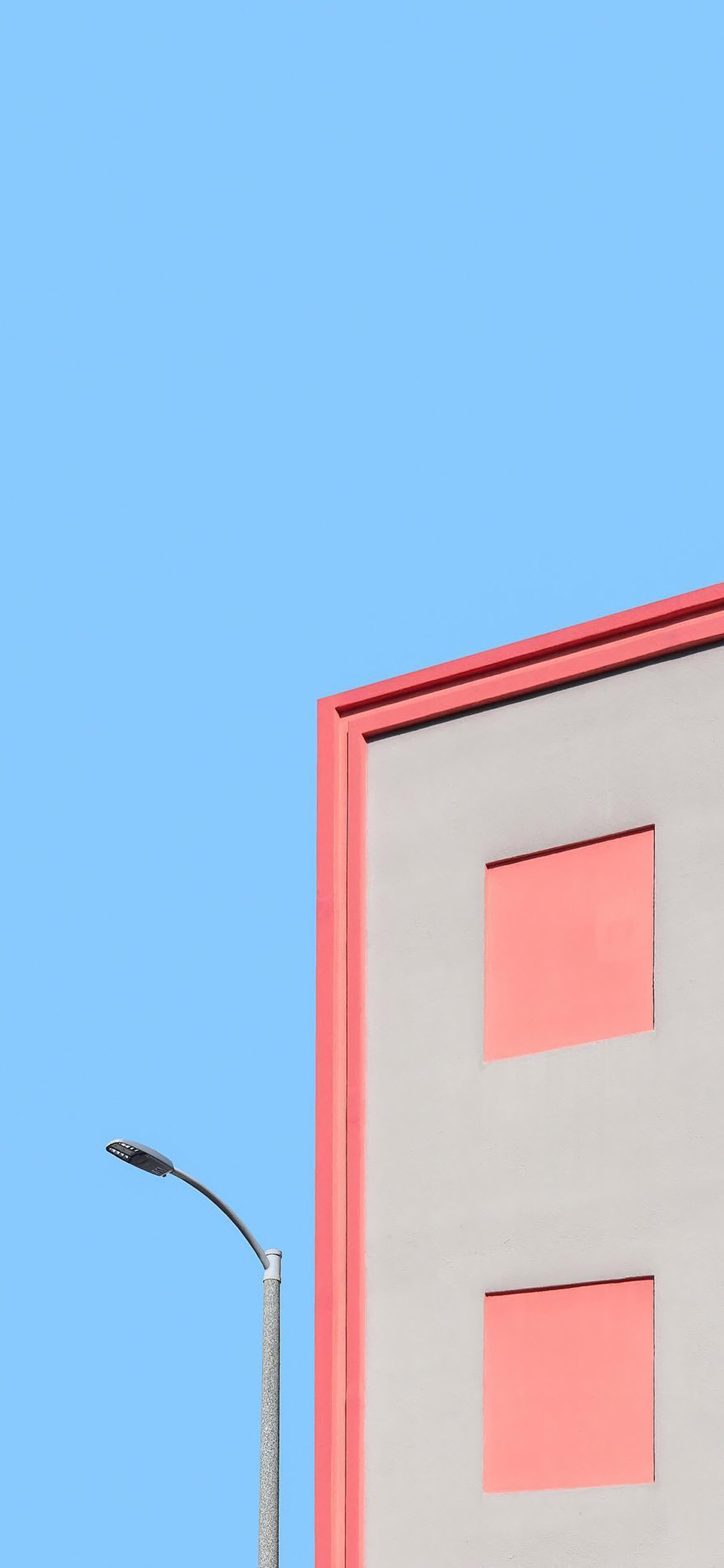 [2436×1125]房屋 建筑 现代 路灯 苹果手机壁纸图片