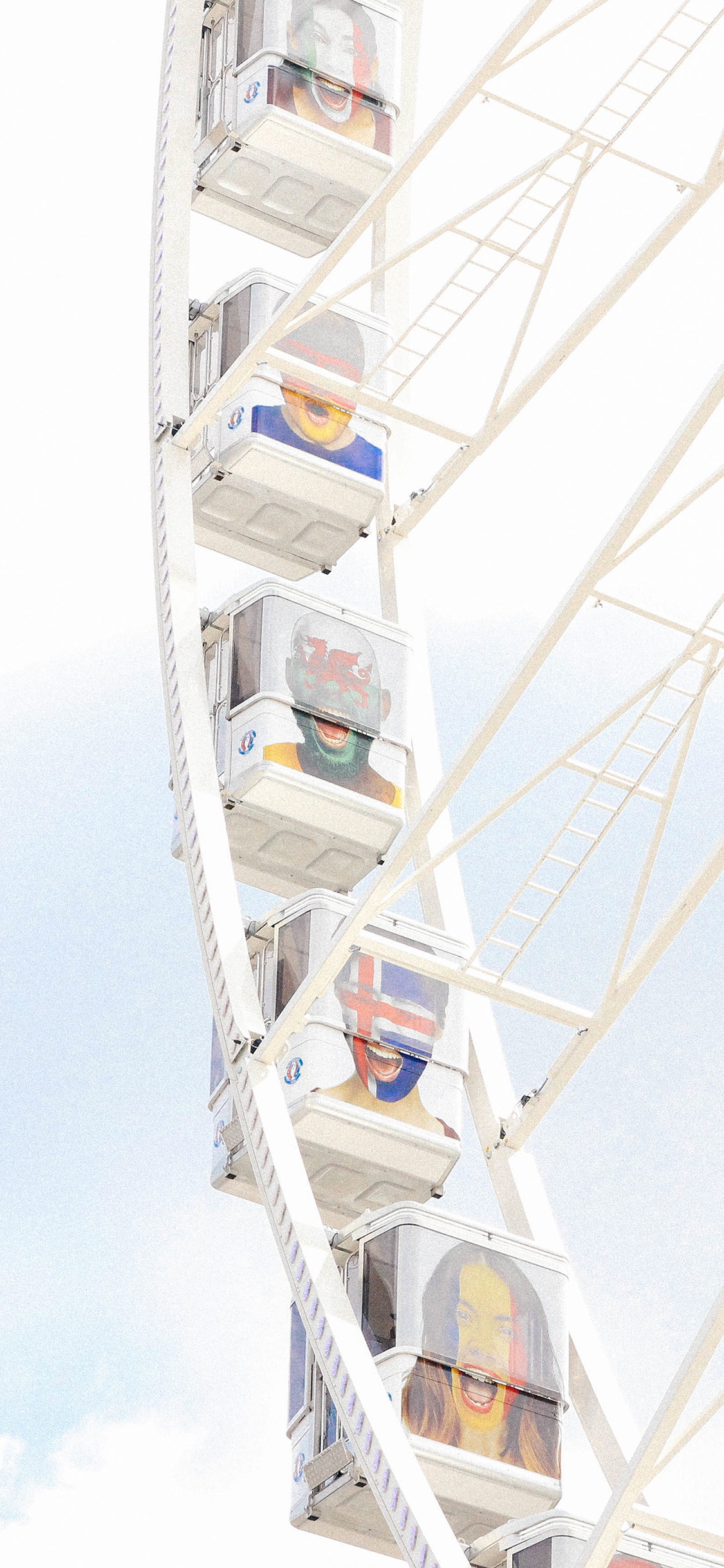 [2436×1125]摩天轮 娱乐 游乐设施 苹果手机壁纸图片