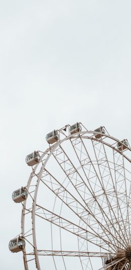 [2436x1125]摩天轮 娱乐 设施 圆形 苹果手机壁纸图片