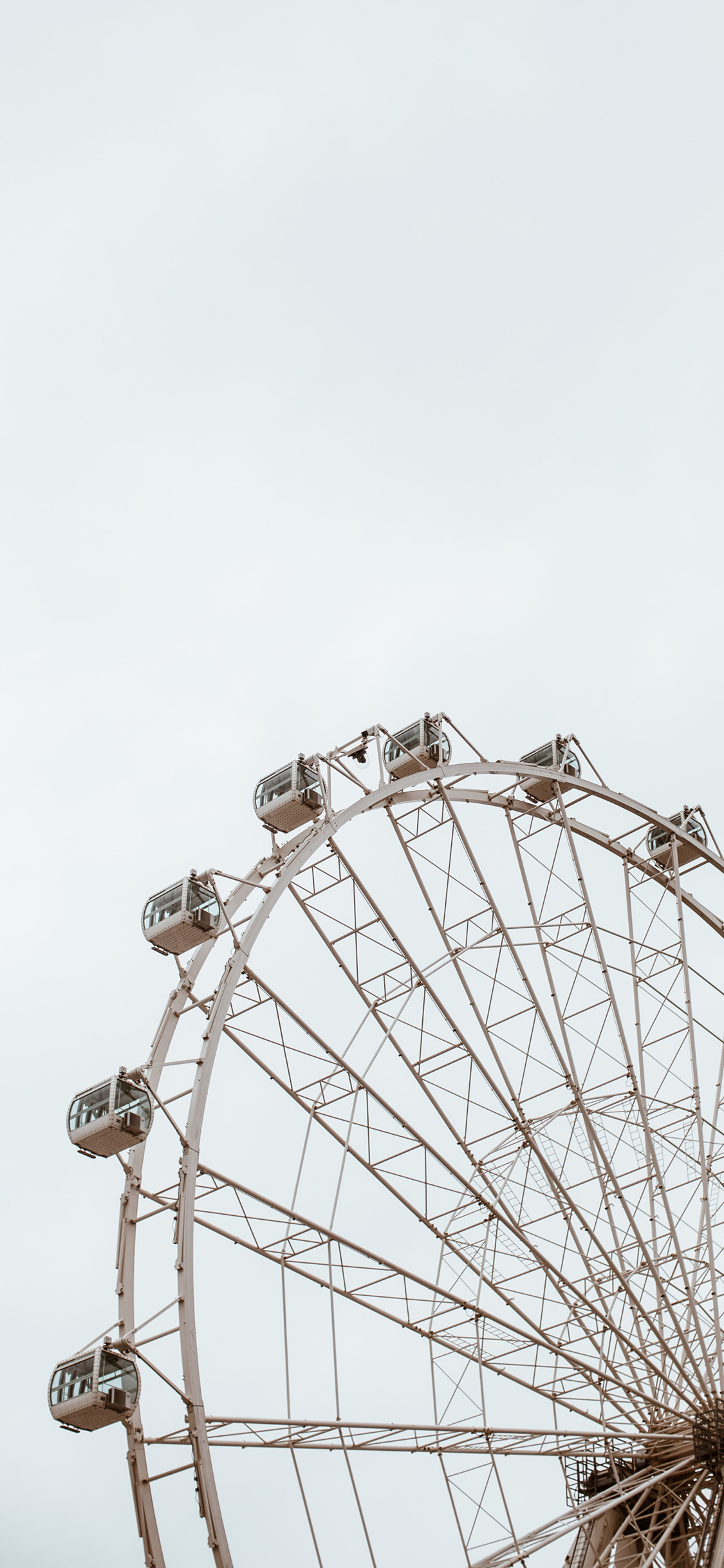 [2436×1125]摩天轮 娱乐 设施 圆形 苹果手机壁纸图片