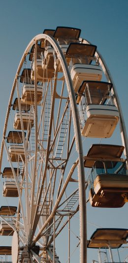 [2436x1125]摩天轮 娱乐设施 旋转 苹果手机壁纸图片