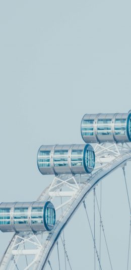 [2436x1125]摩天轮 娱乐设施 游乐场 苹果手机壁纸图片