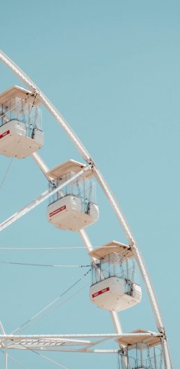 [2436x1125]摩天轮 景色 天空 娱乐设施 苹果手机壁纸图片