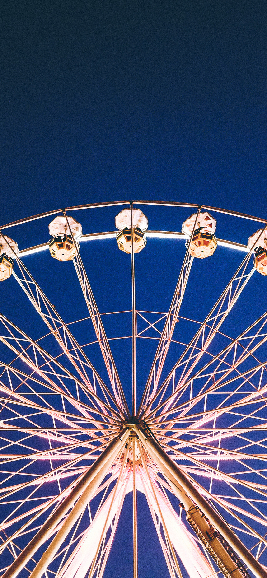 [2436×1125]摩天轮 游乐园 娱乐设施 浪漫 苹果手机壁纸图片