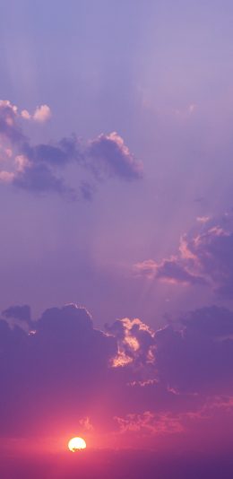 [2436x1125]日出 日落 太阳 天空 云彩 苹果手机壁纸图片