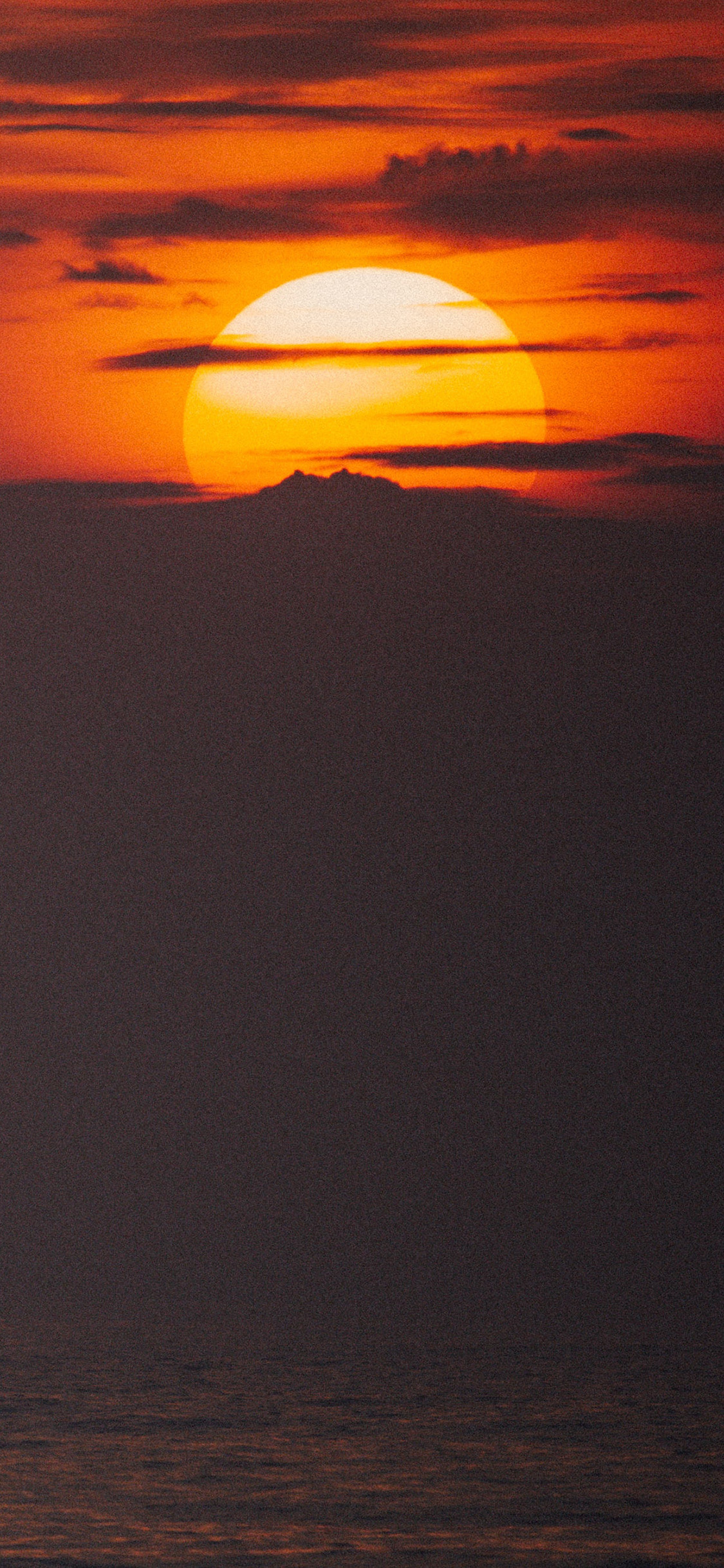 [2436×1125]日出 红霞 自然美景 苹果手机壁纸图片