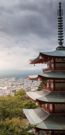 [2436x1125]日本 建筑 日式 景点 苹果手机壁纸图片