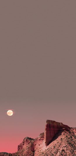 [2436x1125]日落 地质 地貌 大自然 荒漠 苹果手机壁纸图片