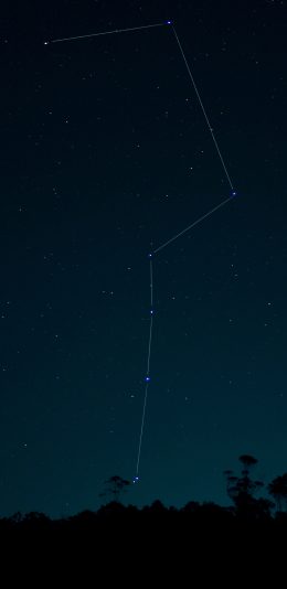 [2436x1125]星座 星空 夜晚 郊外 星星 苹果手机壁纸图片