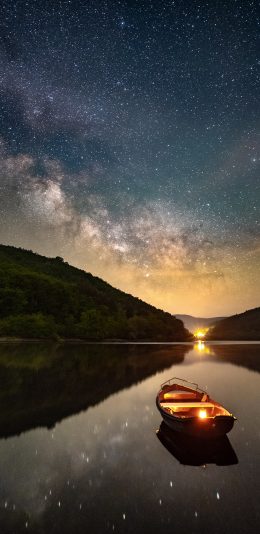 [2436x1125]星空 夜晚 唯美 璀璨 苹果手机壁纸图片