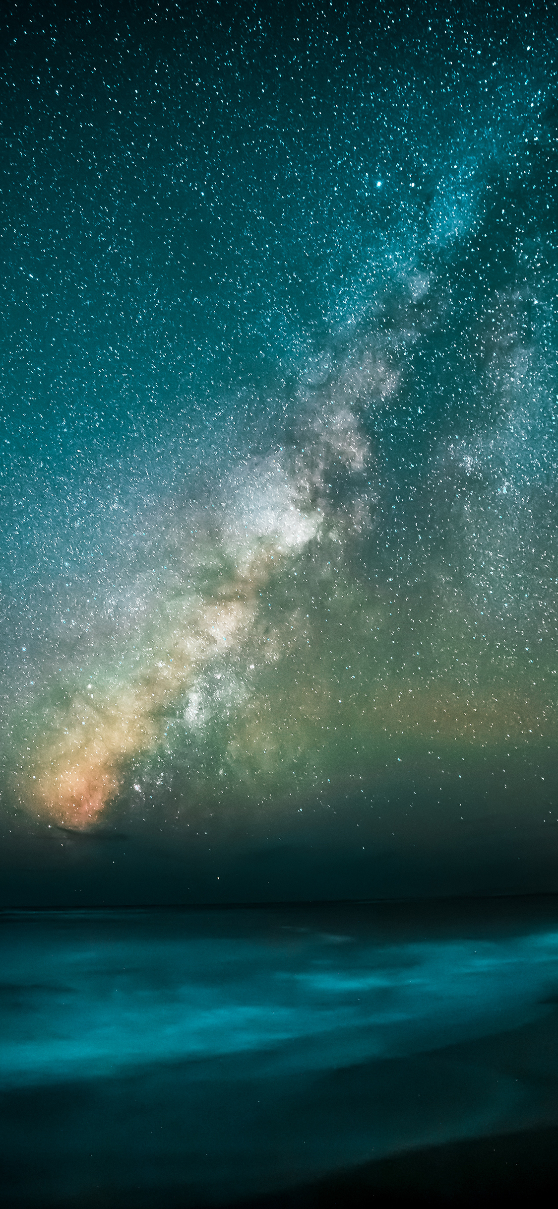 [2436×1125]星空 宇宙 银河 璀璨 苹果手机壁纸图片