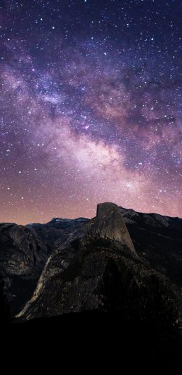 [2436x1125]星空 璀璨 星系 银河 苹果手机壁纸图片