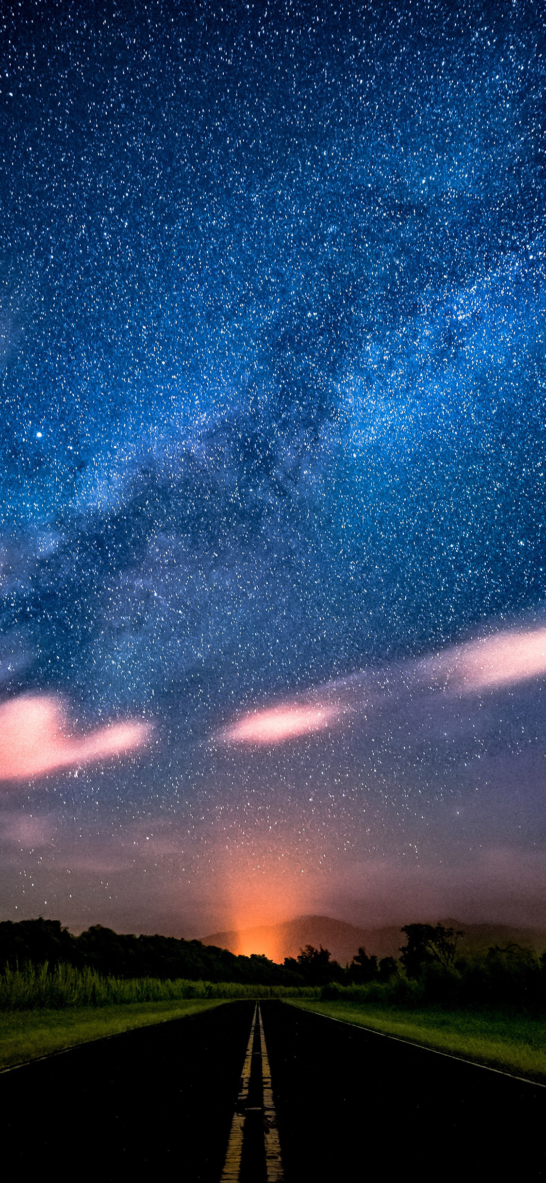 [2436×1125]星空 自然 宇宙 星河 苹果手机壁纸图片