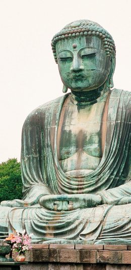 [2436x1125]景区 石像 佛像 信仰 苹果手机壁纸图片