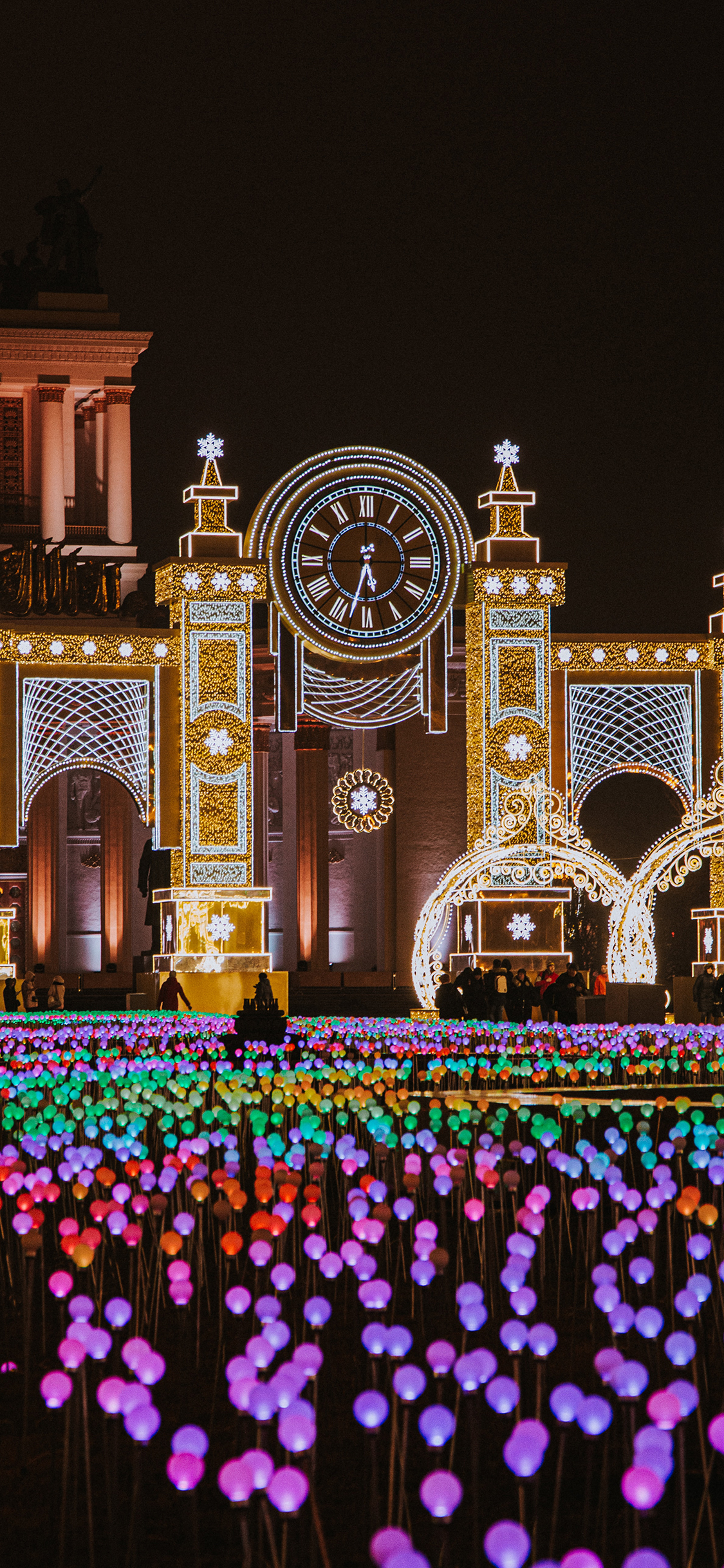 [2436×1125]景点 建筑 灯光 浪漫 苹果手机壁纸图片