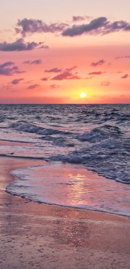 [2436x1125]景色 大海 海岸 沙滩 苹果手机壁纸图片