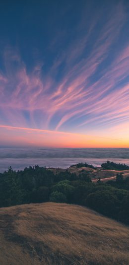 [2436x1125]景色 天空 唯美 彩霞 苹果手机壁纸图片