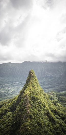 [2436x1125]景色 山顶 云层 群山 苹果手机壁纸图片