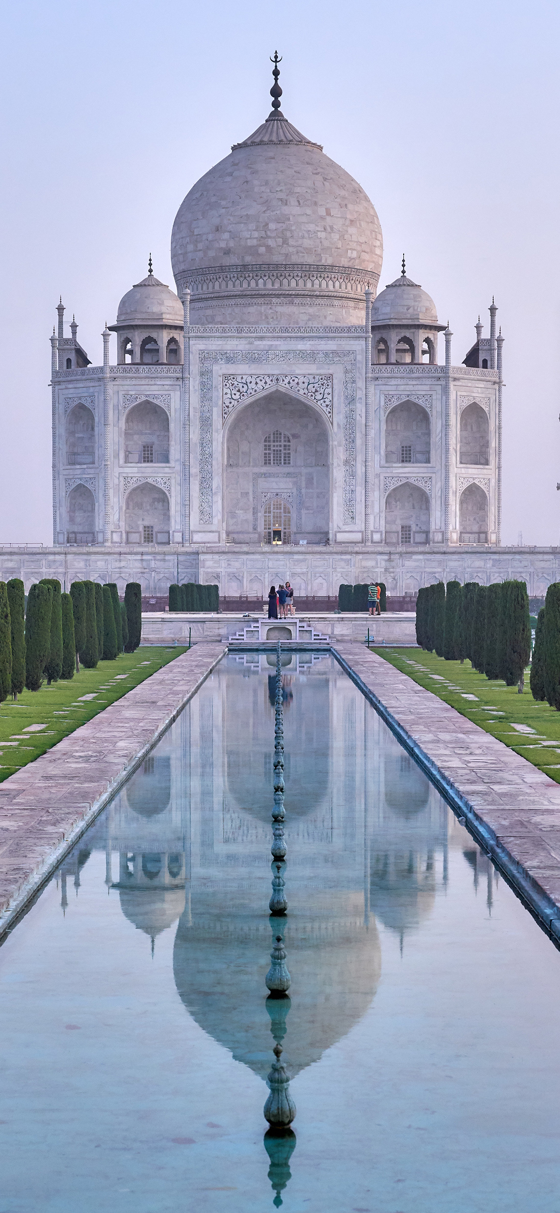 [2436×1125]景色 建筑 泰姬陵 陵墓 苹果手机壁纸图片