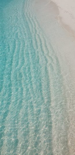 [2436x1125]景色 海水 海浪 波浪 沙滩 苹果手机壁纸图片