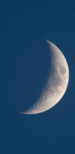 [2436x1125]月亮 景色 星球 弯月 苹果手机壁纸图片