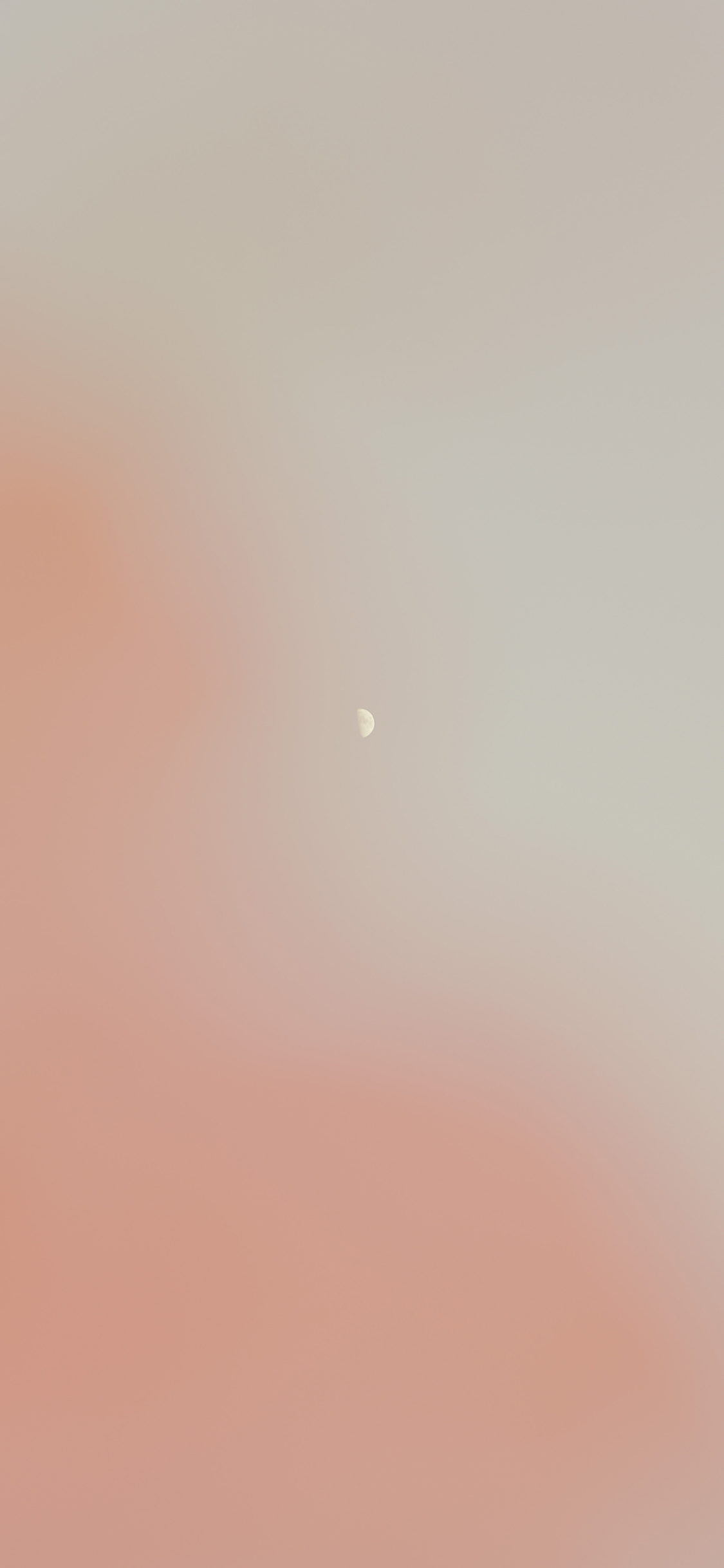 [2436×1125]月亮 简约 粉色 半月 苹果手机壁纸图片
