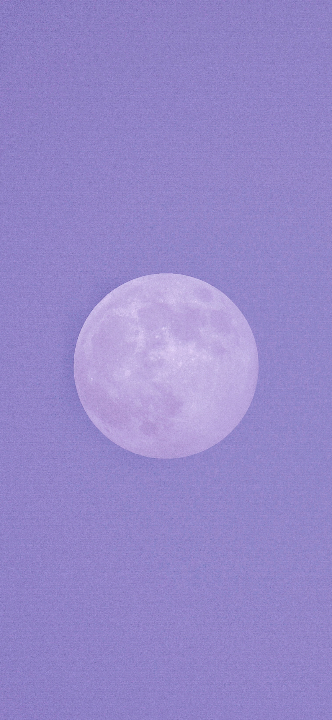 [2436×1125]月球 月亮 天空 紫色 圆 苹果手机壁纸图片