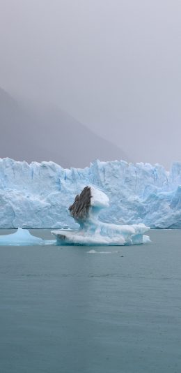 [2436x1125]极地 冰川 积雪 冰山一角 苹果手机壁纸图片