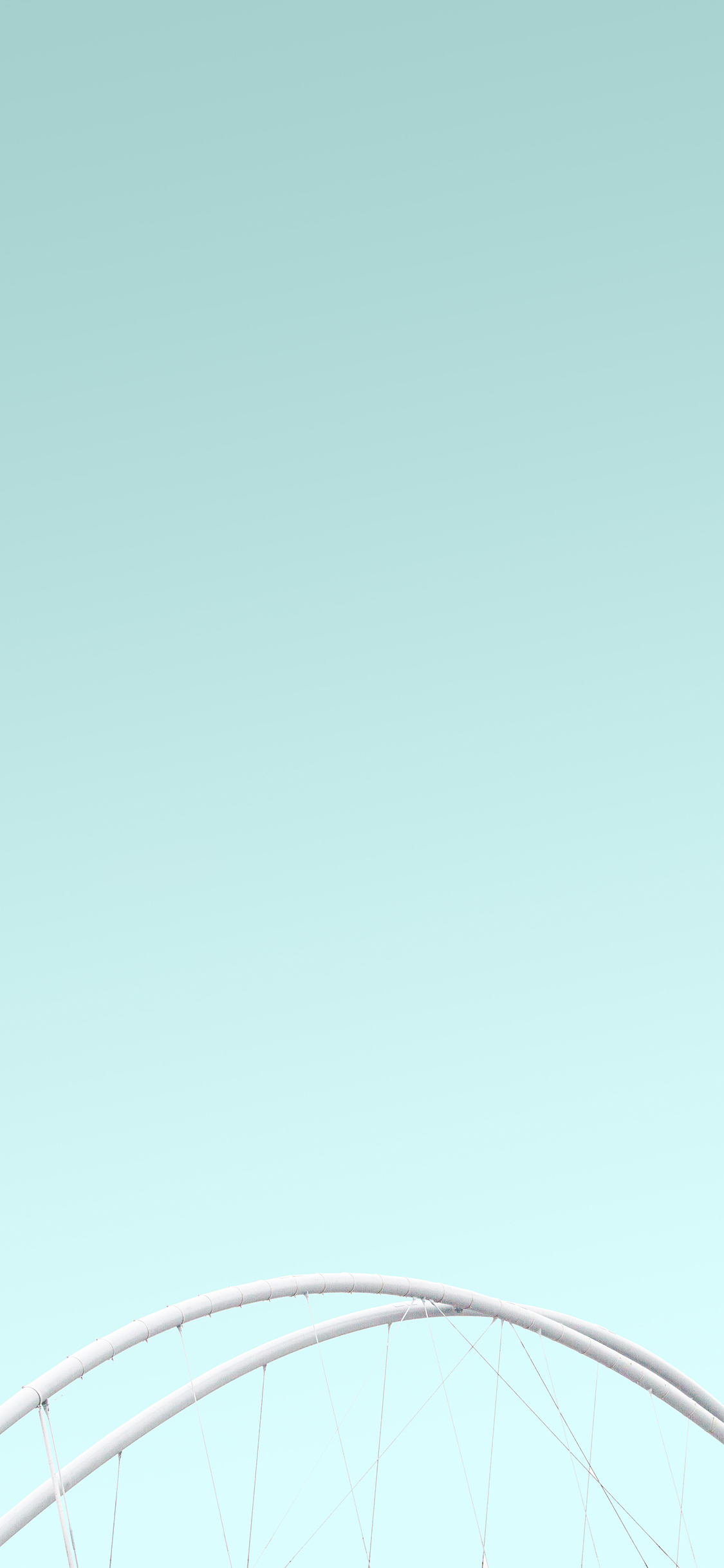 [2436×1125]桥 弧形 蓝色 建筑 苹果手机壁纸图片