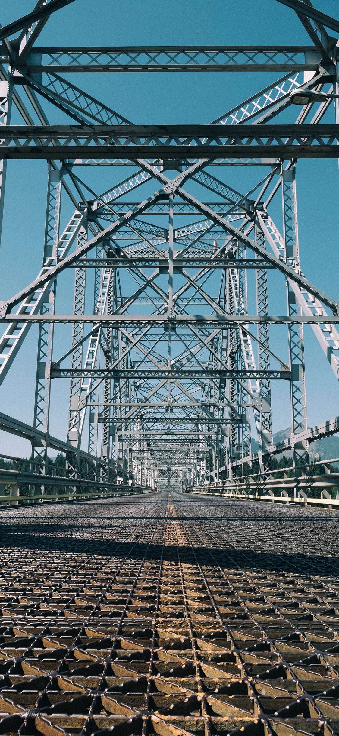 [2436×1125]桥 钢架 金属 建筑 苹果手机壁纸图片