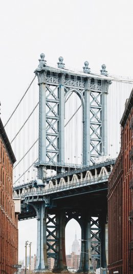 [2436x1125]桥 钢筋 欧美 城市 苹果手机壁纸图片