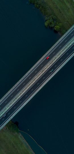 [2436x1125]桥 马路 道路 车辆 行驶 苹果手机壁纸图片