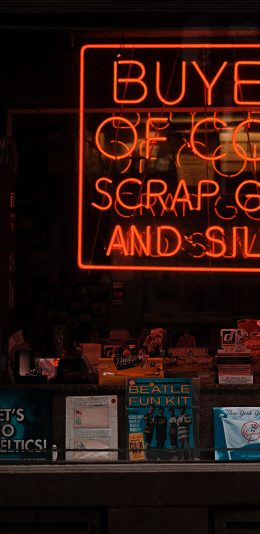 [2436x1125]橱窗 店铺 物品 商品 招牌 苹果手机壁纸图片