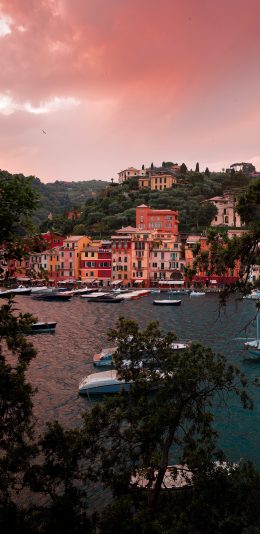[2436x1125]水城 威尼斯 湖泊 小船 苹果手机壁纸图片