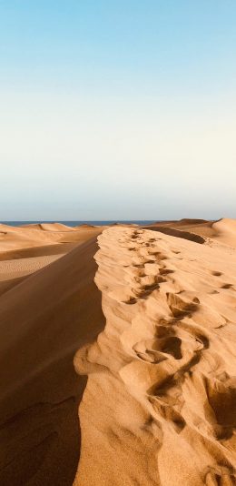 [2436x1125]沙漠 大自然 荒漠 苹果手机壁纸图片