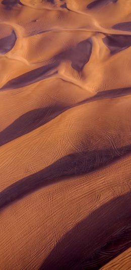 [2436x1125]沙漠 影子 曲线 痕迹 苹果手机壁纸图片