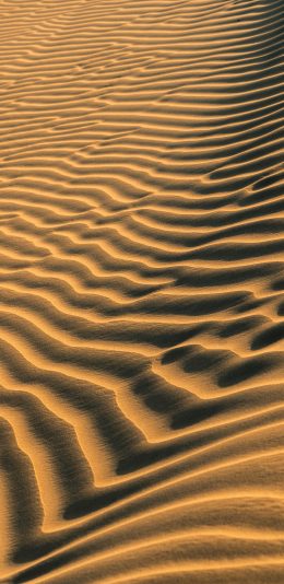 [2436x1125]沙漠 流沙 光影 苹果手机壁纸图片