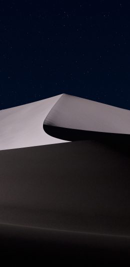 [2436x1125]沙漠 炫酷 静谧 夜空 线条 苹果手机壁纸图片