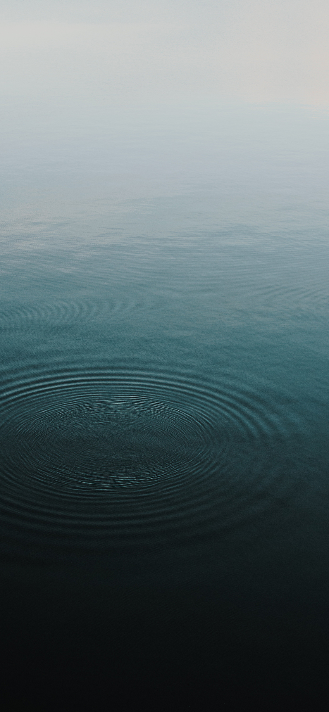 [2436×1125]波纹 水面 涟漪 渐变 朦胧 苹果手机壁纸图片