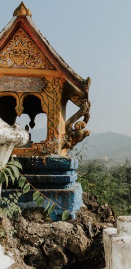 [2436x1125]泰国 建筑 郊外 美景 苹果手机壁纸图片