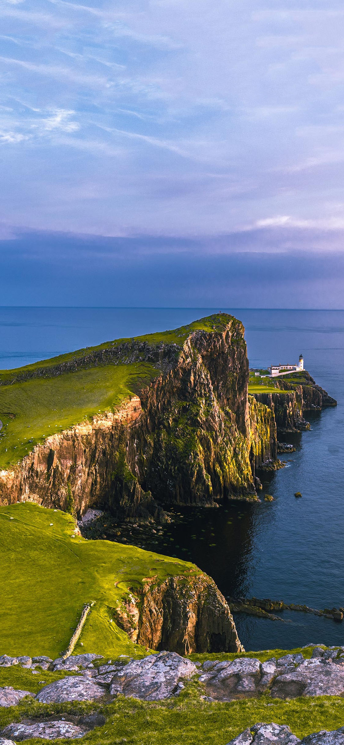 [2436×1125]海峡 海岸 大海 自然 美景 苹果手机壁纸图片